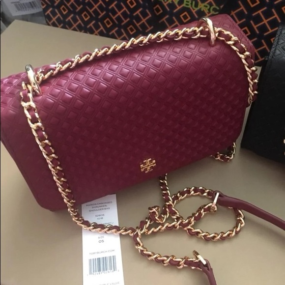 Tory Burch Handbags - Tory Burch Marion Embossed Shrunken Crossbody Bag Tory Burch Handbags - Tory Burch Marion Embossed Shrunken Crossbody Bag